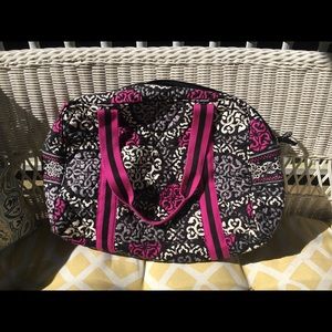 Vera Bradley travel bag cranberry magenta EUC